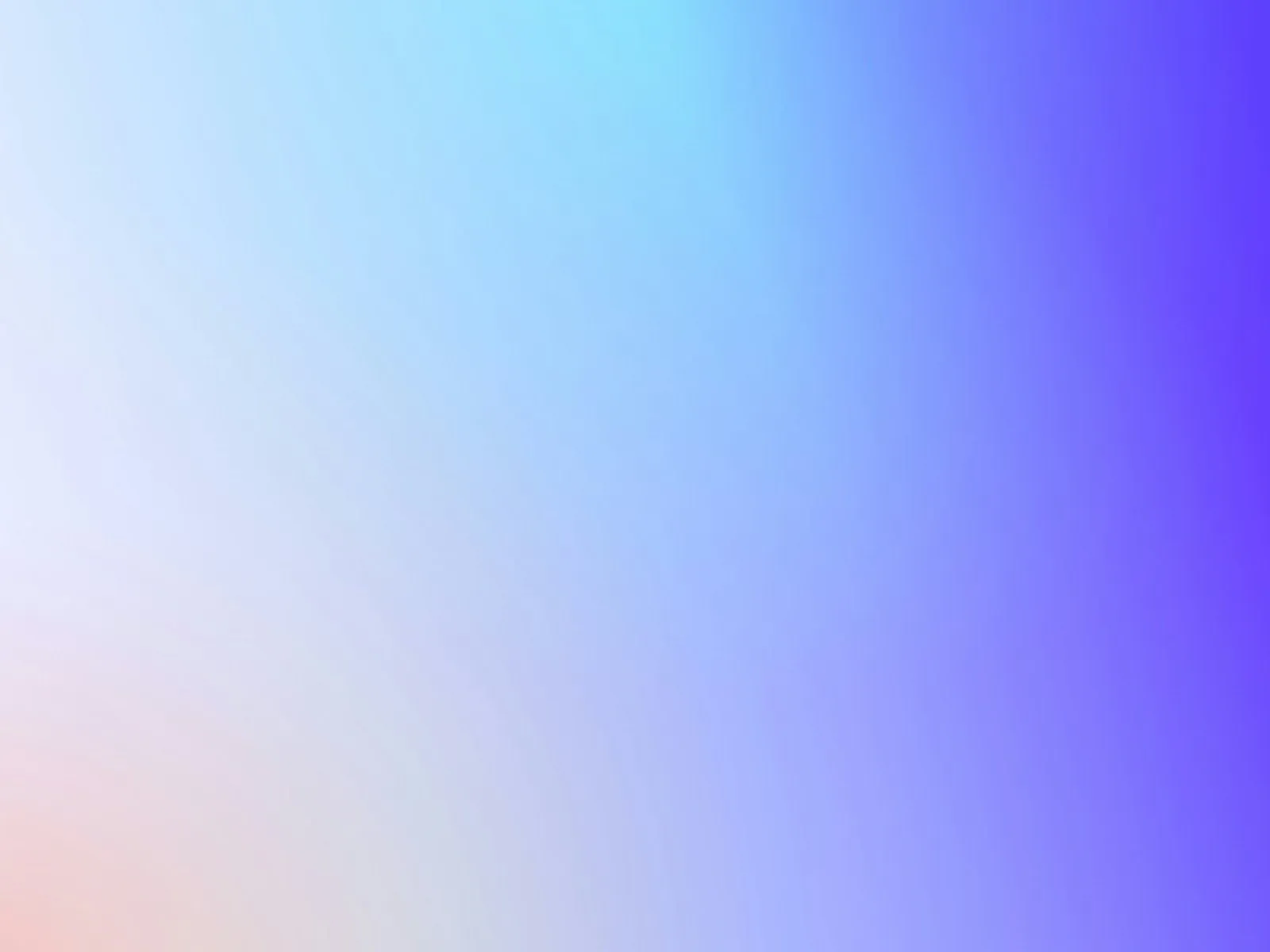 Soft gradient mesh blending sky blue, lavender, a hint of peach and deep violet