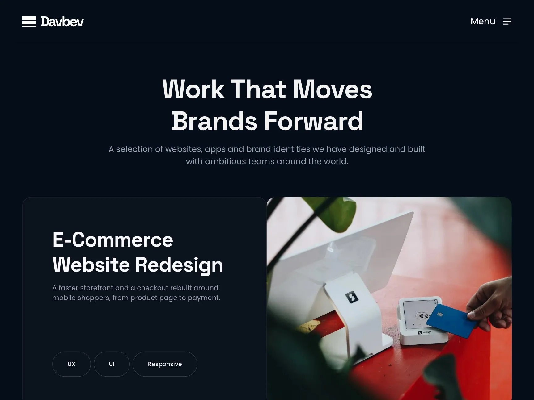 Davbev work page